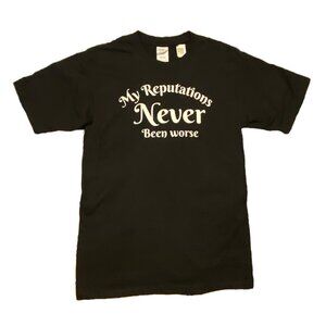 🔵 Bad Reputation Black Tee T-shirt NWT Small